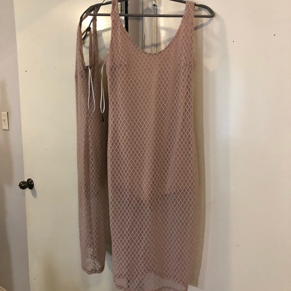 Mesh Tan Dress